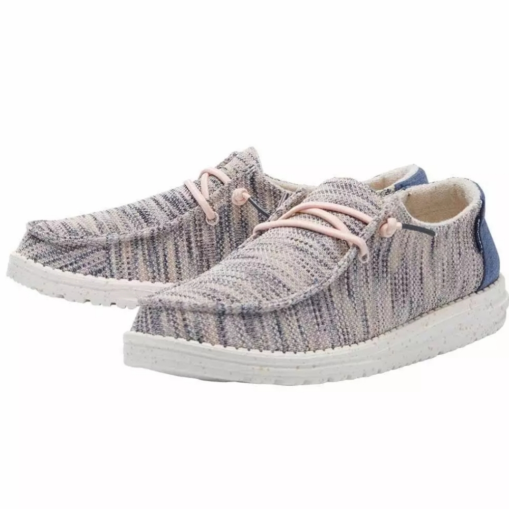 Hey Dude Wendy Sox Lightweight Slip-On Sneakers Shoes In Light Pink Size 11 - Picture 1 of 13